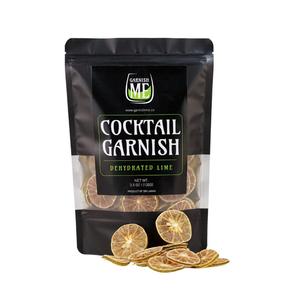 100 Dehydrated Lime Slices made in the USA | Dried Cocktail Garnish