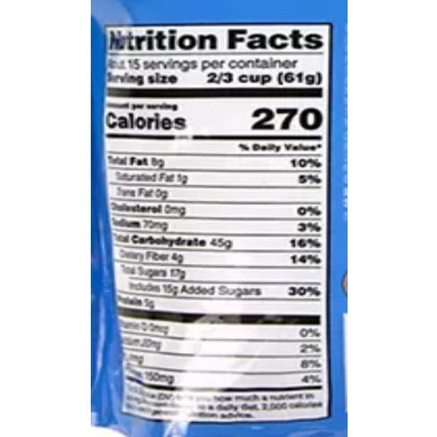Generic 32 oz (2 Pack) Blueberry Flax Granola, Naturally Flavored