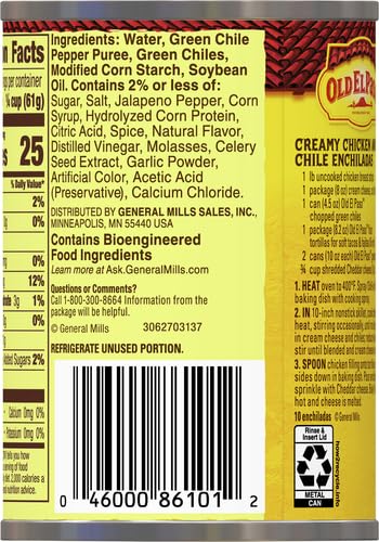 10 oz Old El Paso Mild Green Chile Enchilada Sauce, Meal Prep