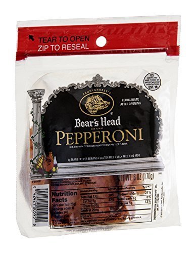 GREAT BRITISH TRADING LIMITED Boar's Head sliced pepperoni 6 oz per pack (5 packs) by Boar's