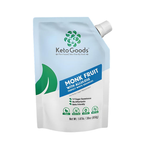 Keto Goods Monk fruit Sweetener with Allulose - White Sugar Substitute with