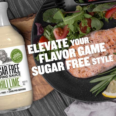 17 Oz (Pack 3) G Hughes Sugar Free Chili Lime Dipping Sauce - Sweet Chili Dressing for Wings, Seafood, Shrimp, Sweet