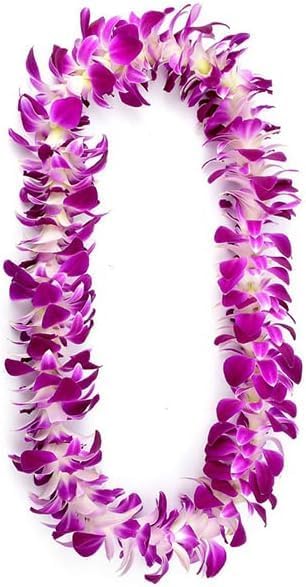 (50 Miami Fresh Orchid Flower OrchidClub USA Sunne Tropical Loose Bloom DIY Lei, food & drink decoration PURPLE)