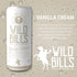 12 Oz 12 Pack Wild Bill's Vanilla Cream Soda, Classic Craft Soda Pop Soft Drinks, Sodas Made with Pure Cane Sugar