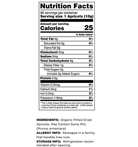 4 Lbs (2 Pack) Terrasoul Superfoods Organic Apricots, - Sun-dried | Unsulphured | Fiber
