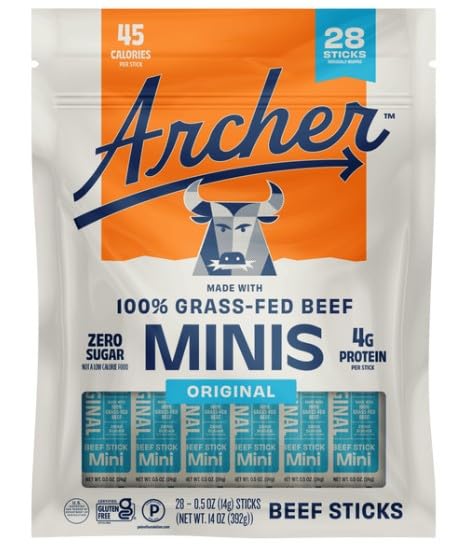 Generic Archer Mini GrassFed Beef Sticks (28-pack), High Protein Snack 28 x 0.5oz