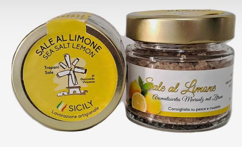 Generic Vincenzo Gucciardo Sale al Limone, Sicilian Lemon Sea Salt, Gourmet Seasoning for