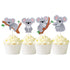 Mulukaya 24Pcs Koala Cupcake Toppers, Cake Picks for Wild Animal Birthday Wedding Party Supplies