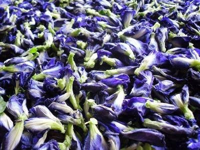 MAKALIN BRAND 100% (1000 Butterfly pea Flowers Whole, Dried Herb g)