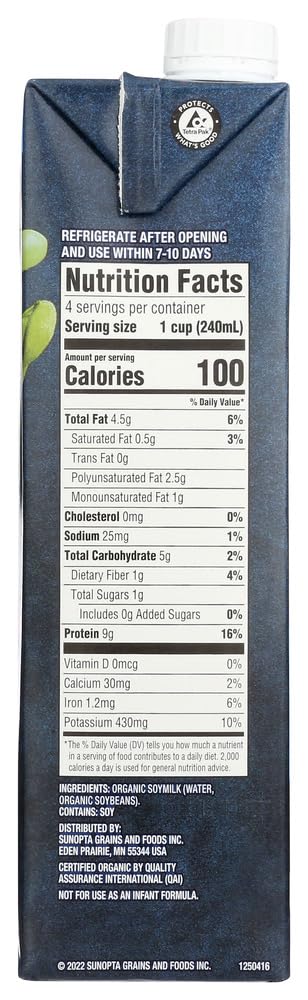 32-ounce (pack 2) Westsoy Soymilk Unsweetened Organic, Gluten Free, box
