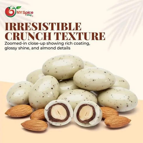 2 NY Spice Shop Coffee & Cream Almonds Candy - Pound Sweet Crunchy Coffee & Cream Almond Snack - FunTreats for Festive