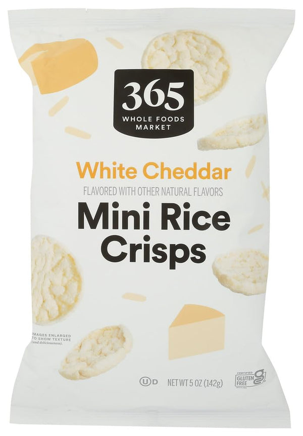 365 by Whole Foods Market White Cheddar Mini Rice Crisp, 5 Ounce