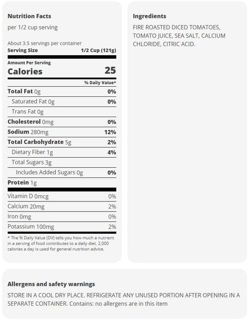 Generic 14.5 oz 4 HEB Fire Roasted Diced Tomatoes Cans