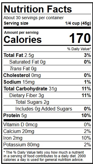 Generic 3 lbs 100% (1 pack) Organic Quinoa, | Organic Whole Grain White Quinoa, Kosher, GMO Free.