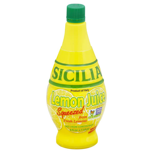 Sicilia 4 Oz (3 Pack) Fresh Squeezed Lemon Juice