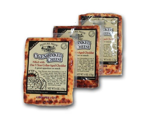 Pasture Pride Juusto Baked Grilling Cheese 3-Pack | 5-Year Cellar-Aged Cheddar Flavor