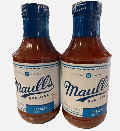 Maull's Classic Barbecue Sauce, 18 Ounce, St. Louis Style- The Oldest BBQ Sauce
