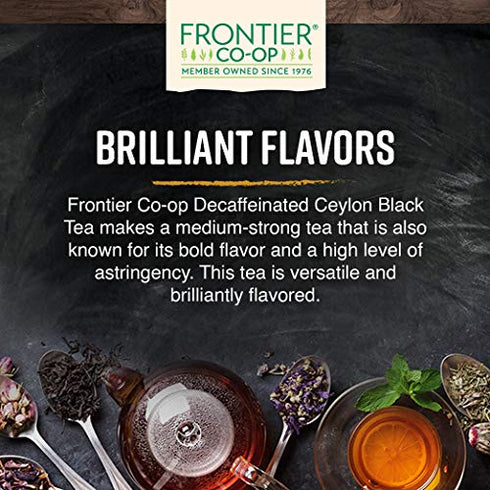 CO2 1 lb. Frontier Co-op Ceylon (Broken Orange Pekoe) Decaf., Kosher | Bulk Bag | Camellia sinensis L.