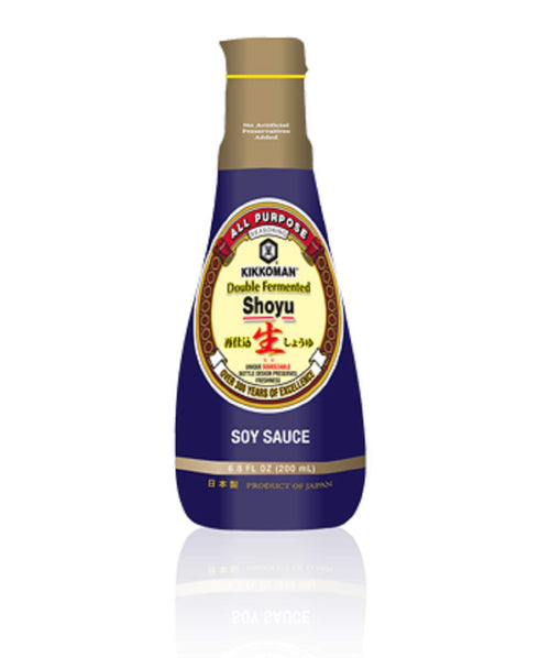 Kikkoman Double Fermented Soy Sauce, Brown (6.8 Fl Oz)