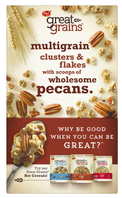 Post 16 oz (Pack 4) Selects Cereal, Great Grains Crunchy Pecan