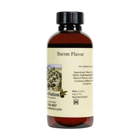 Liquid Bacon Flavor - Water Soluble Natural Flavoring for Baking & Beverages - 4 Ounces