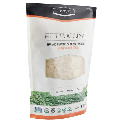 2 (36.67 oz) LIVIVA Shirataki Konjac Fettuccine Noodle Pk Diabetic-Friendly Low Carb, Low Calorie Pasta Noodles Ready
