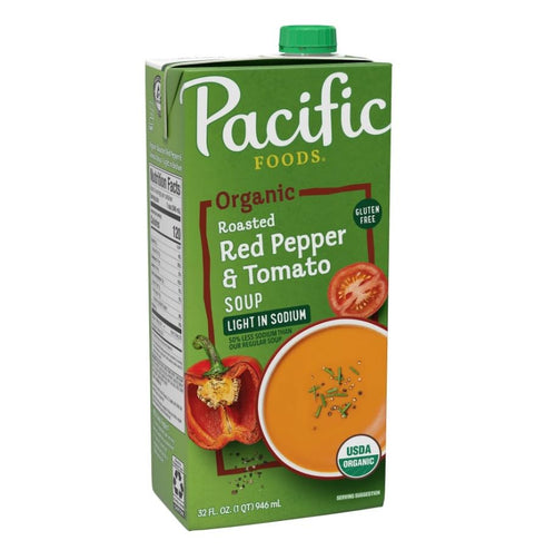 by Pacific Foods 32 (Pack 5) Pacific Foods Organic Red Pepper and Tomato Soup Ounce