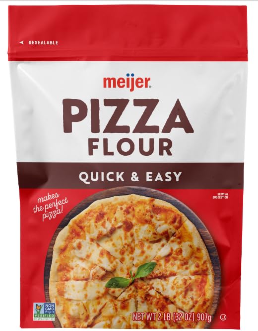 Generic Meijer Pizza Flour, Quick & Easy, 2 Bags, 32 oz Each