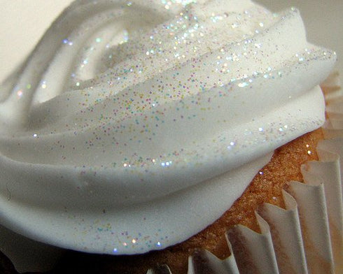 Luxury Cake Glitter, 6 grams, USA Made, Rainbow White