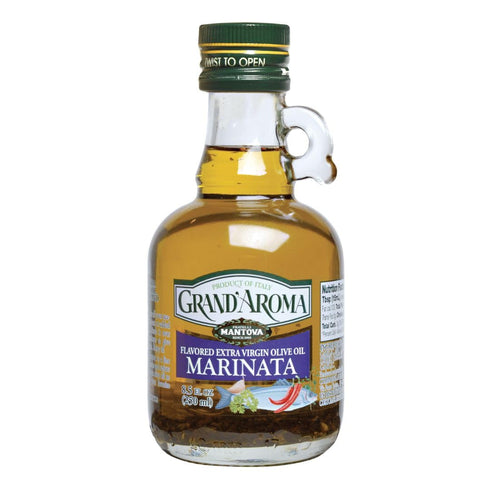 Mantova GrandAroma Marinata Extra Virgin Olive Oil, made in Italy, cold-pressed, 100%