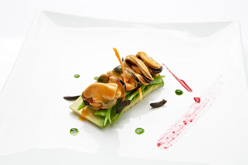 Matiz España Mussels in Extra Virgin Olive Oil & Apple Cider Vinegar, 3.92 oz - Handcrafted in Galicia, Spain