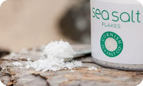 Cornish Sea Salt Flakes – Natural Finishing Salt for Cooking from Cornwall UK, 150g