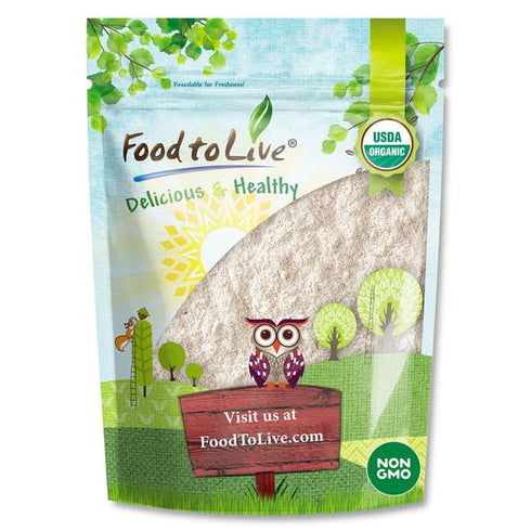 Food to Live Organic Yellow Mung Flour, 1.5 Pounds Ground Moong Dal