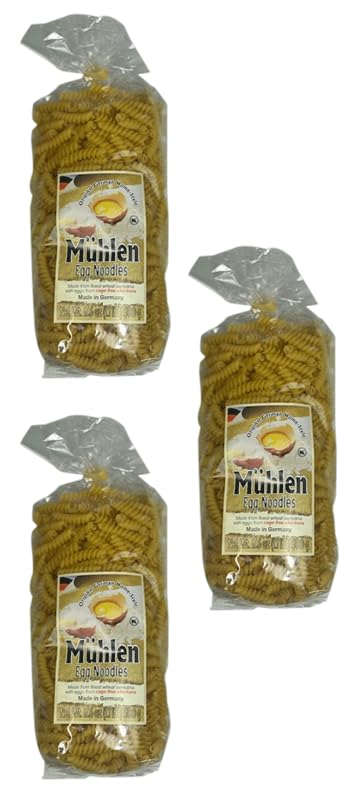 Muhlen Spirals Egg Noodles 500g (3 Pack) - Quality Pasta For Delicious