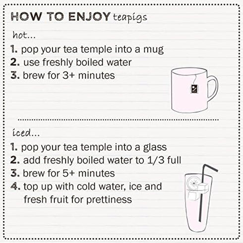 50 Count (1 Pack 50 Teapigs Super Fruit Tea Made With Whole Fruit, Natural Ingredients, Non-GMO, Caffeine-Free Berry