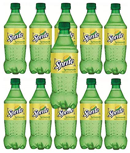 Variety Pack 20oz (Pack 16, 320 Oz) Sprite Lymonade Lemon-Lime and Lemonade Soda, Bottles of Total