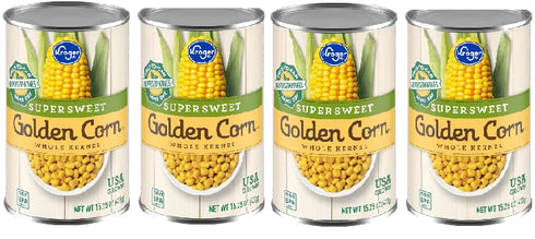 Generic Super Sweet Golden Whole Kernel Corn (4 Cans,15.25 oz. each)