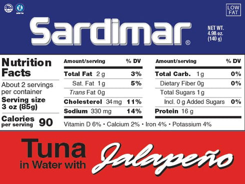 6 Pack) Sardimar Chunk Light Tuna ( Jalapeo