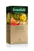Greenfield Quince Ginger Green Tea Fruit & Herbal Collection - 25 Teabags in Special Foil Sachet