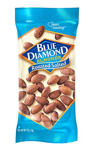 4 oz, 12 Count Blue Diamond Almonds, Roasted Salted