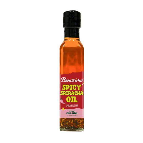 Benissimo Spicy Sriracha Infused Oil Chili & Garlic Herb Oil, Vegan All