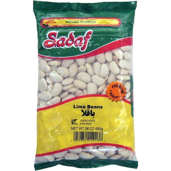 Sadaf Lima Beans 24 oz- Butter Beans - Dried Large Limas -