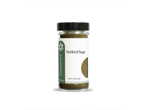 Savory Spice Rubbed Sage (0.75 oz) - Dried Sage Leaves Seasoning for