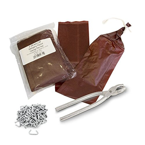 The Sausage Maker - Salami Sausage Casing Kit, Tied and Looped 76mm