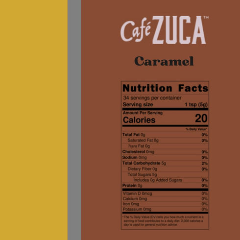 Cafe Zuca Set (6 oz (2.6 oz) Gift - Chocolate & Caramel Flavored Sugars Each) + Mini Marshmallows - Gourmet Topping