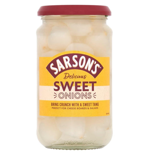 Haywards Sarsons Sweet & Mild Silverskin Onions 460g (Pack of 1)