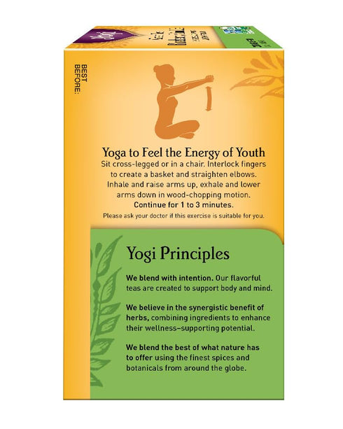 16 Yogi Green Tea, Blueberry Slim Life, Tea Bags