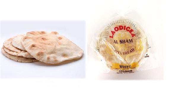 Pita Bread - White 9" loaves - 10 loaves per bag (SHIP