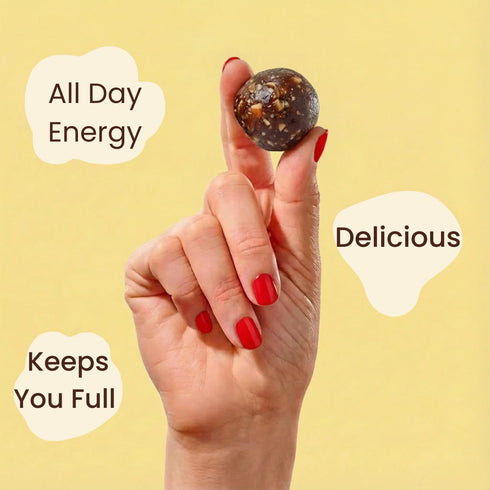 3 Pack Jools High Fiber Date Bites | No Added Sugar, Plant-Based Superfood Snack with Ginger & Turmeric | Vegan, Gluten