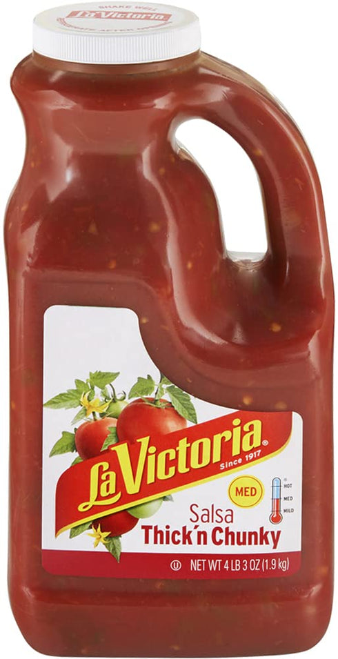 LA VICTORIA Thick 'N Chunky Medium Salsa, 67 ounce